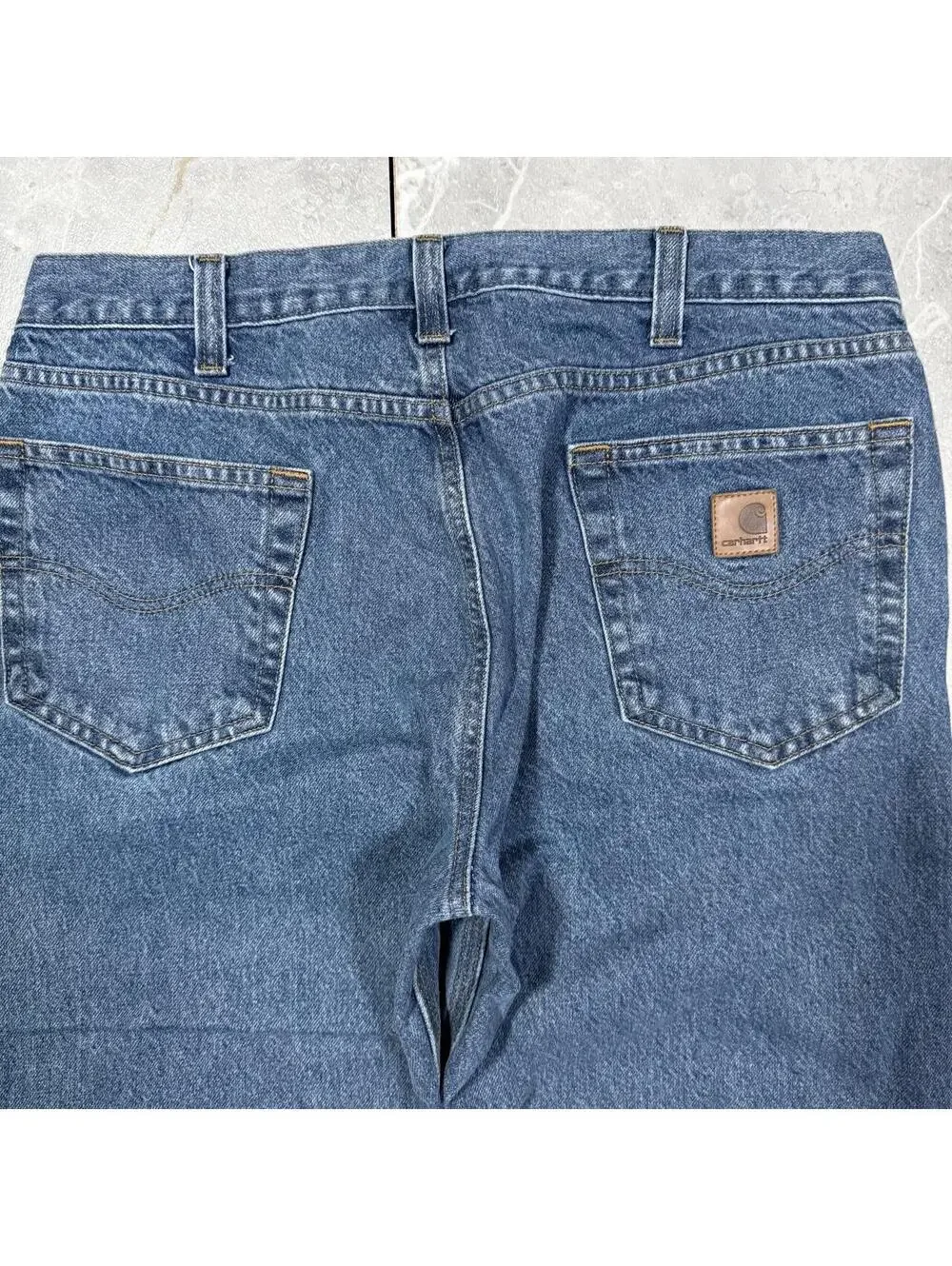 Carhartt B480 DPS Traditional Fit Jeans 36x30 Blue Denim